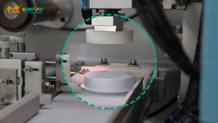 Round Cap Closure Auto Hot Stamping Machine Quick Fixture Changing