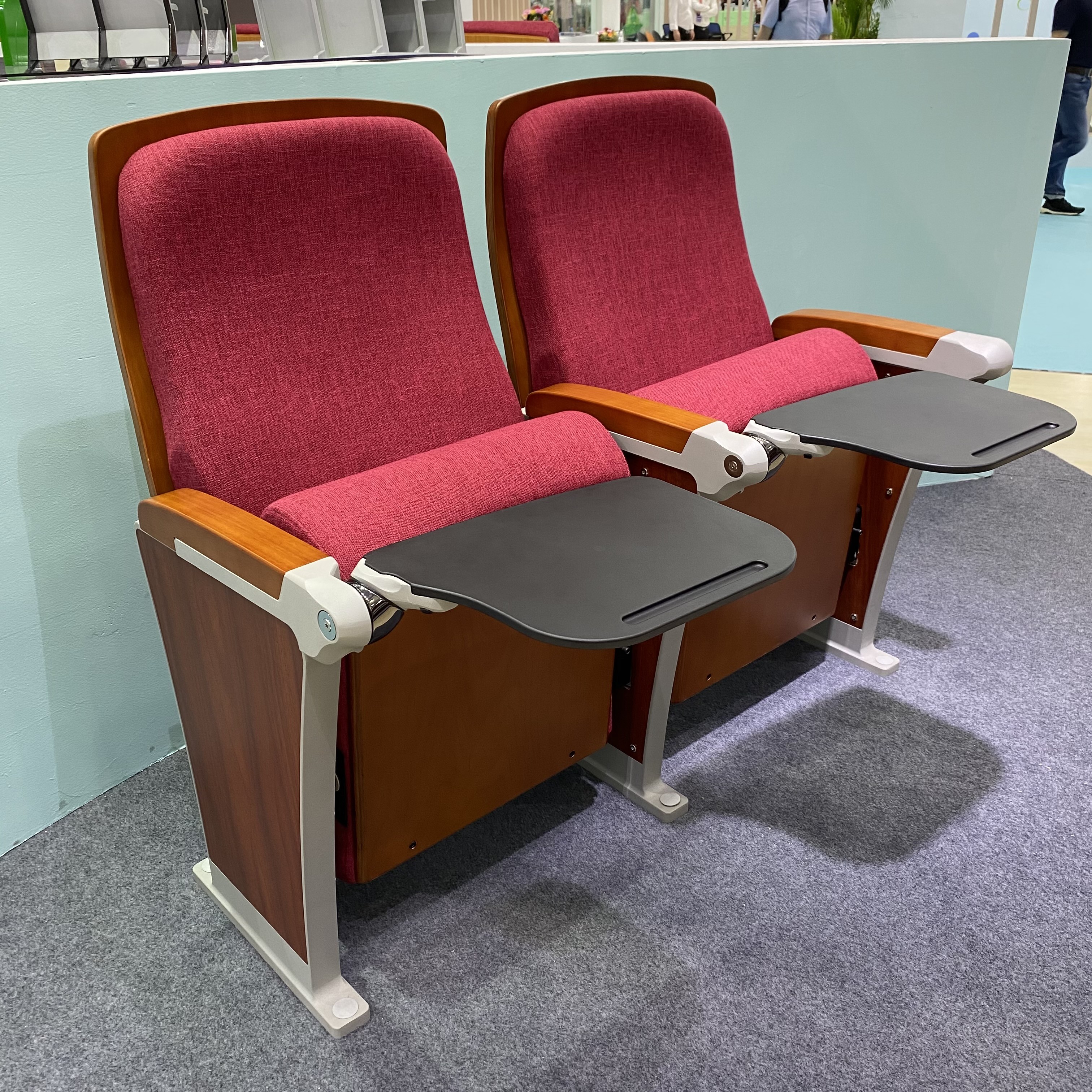 Steel Frame School Concert Hall Chair Auditorium Seats With Tablet