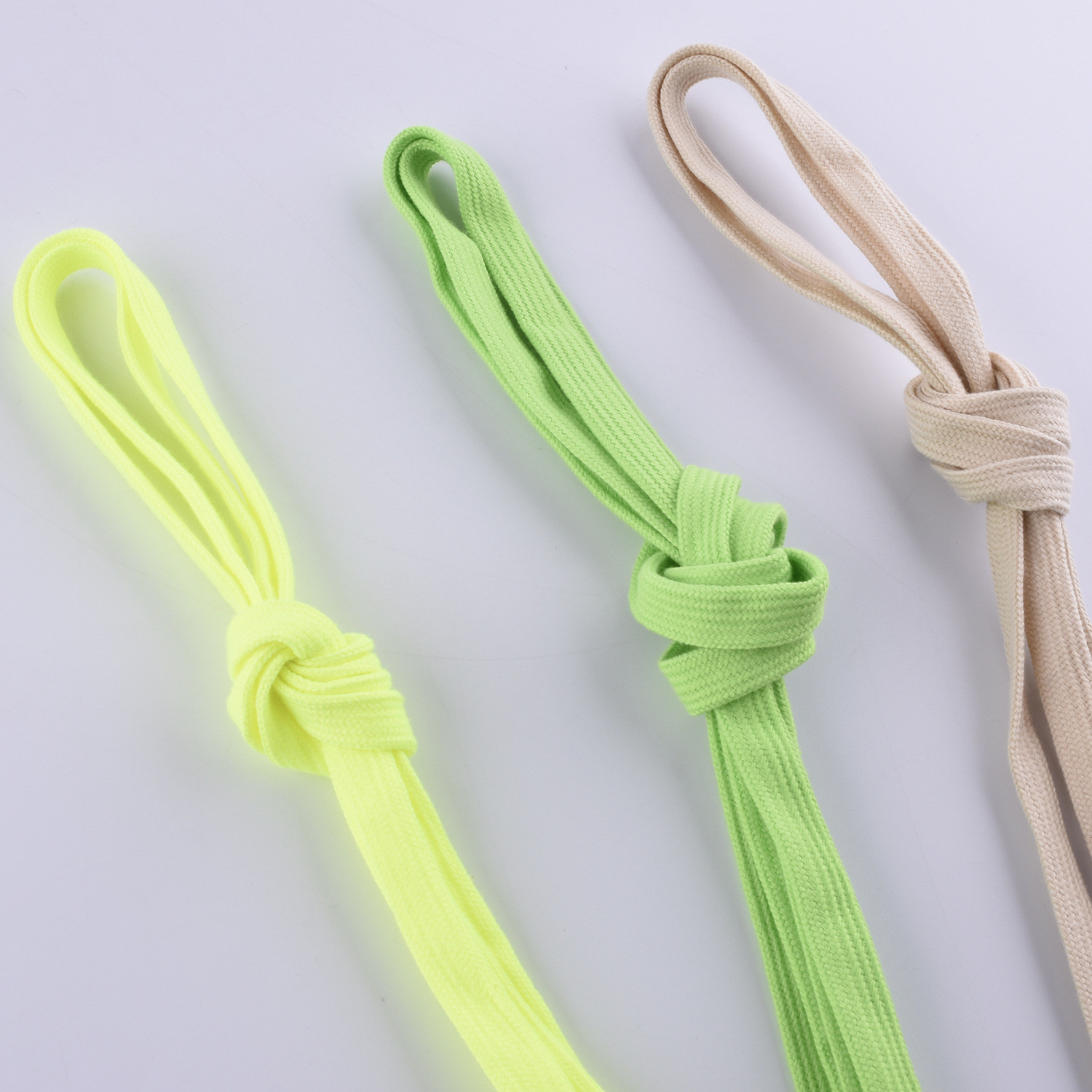 12mm Flat Braided Cotton Cord ISO14001 Coloured Macrame Cord