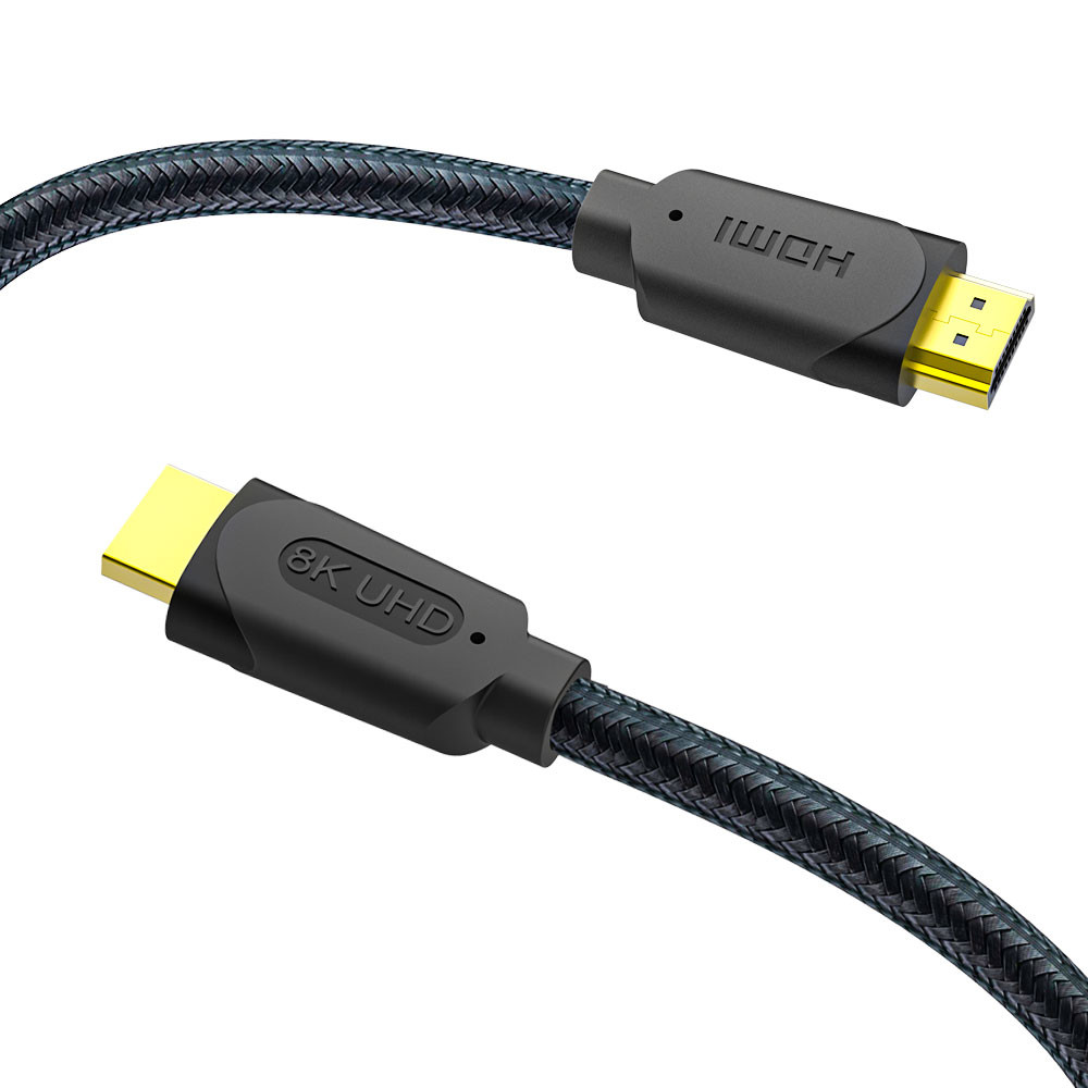8Gbps Hdmi Cord With Ethernet , Braided HDCP 2.2 Certified Hdmi 4K 60Hz Cable