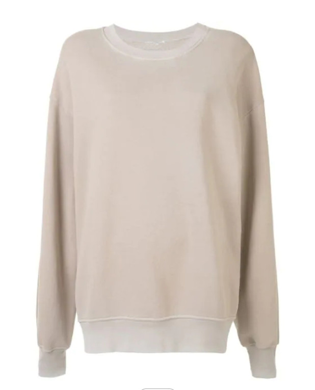 Fashion Custom Girls Plain Crew Neck Sweatshirt Women Blank Jumper Sports Suit