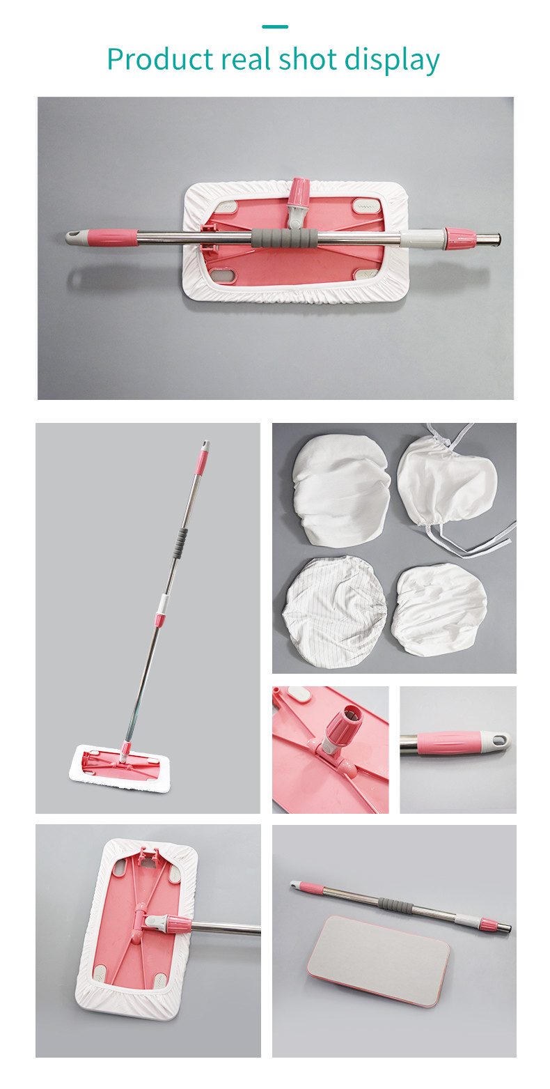 Steel Socket Clean Room Mop Microfiber Reusable Premium Quality Cleanroom Mop Wholesale Supplier