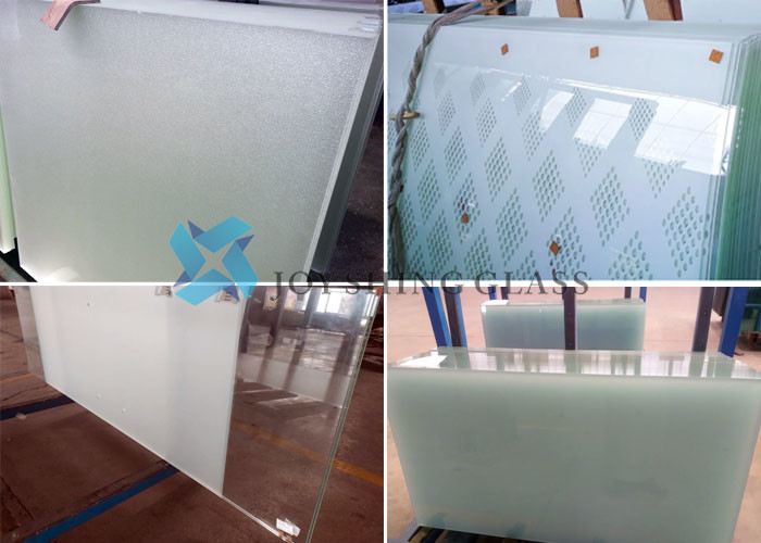 tempered acid etched glass