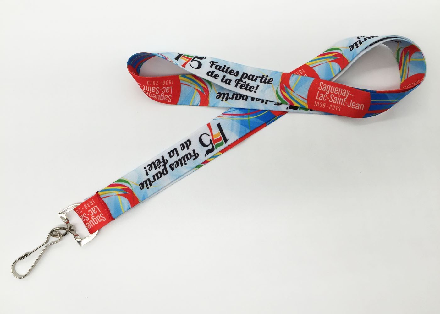 Polyester Flat Dye Sublimation Lanyards With Customized Logo Size