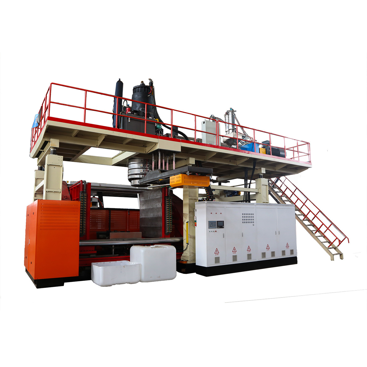 10-Layer IBC Extrusion Blow Molding Machine Plastic Process High Speed External Steel Frame