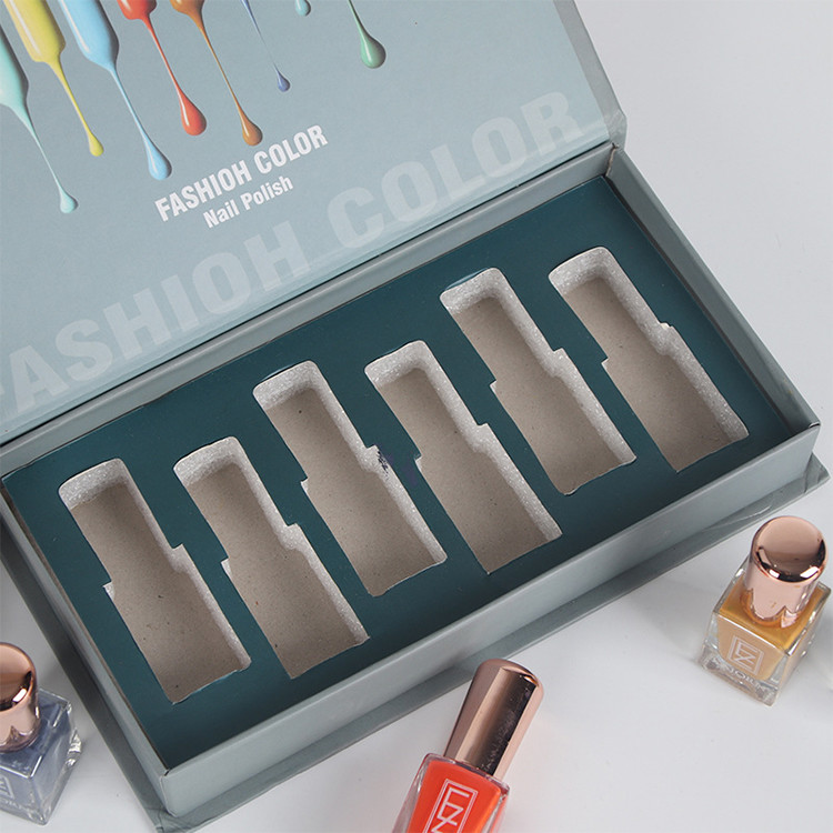 Luxury Custom Nail Polish Paper Box Cosmetic Packaging Paper Cardboard Rigid Boxes Lipstick Box Set Packaging