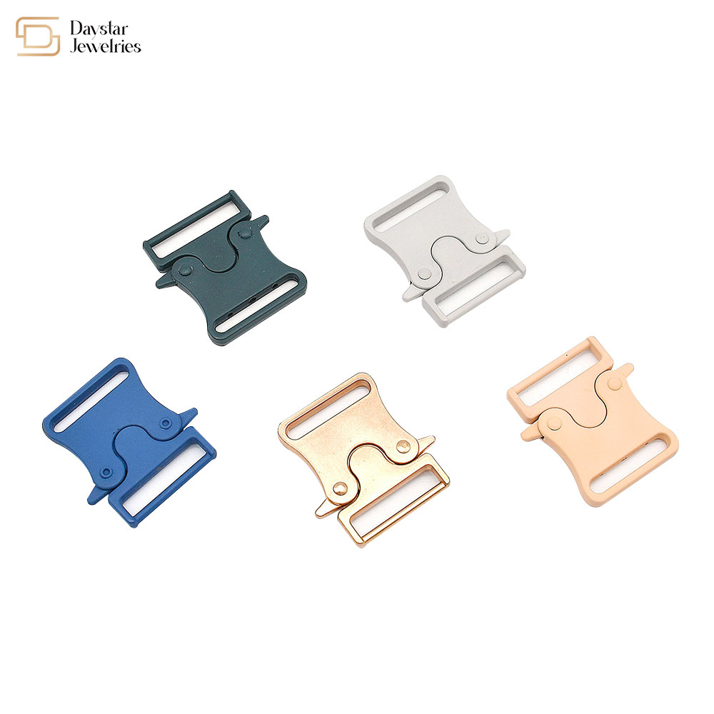 Metal Side Quick Release Buckle , Diy Bag Webbing Replace Horn Military Belt Buckles