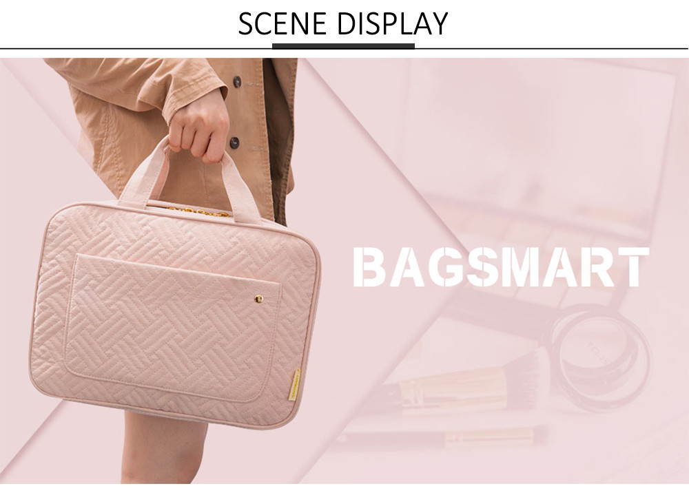Women Water Resistant Velvet Hanging Travel Makeup Bag