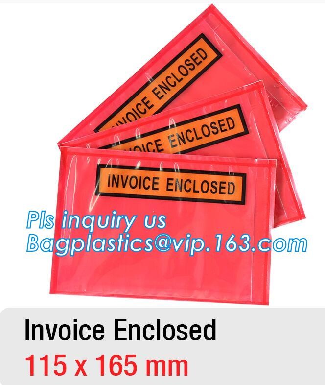 Clear Adhesive Back, Packing List / Shipping Label Envelope Pouches, seal envelope courier bag express custom mailing ba
