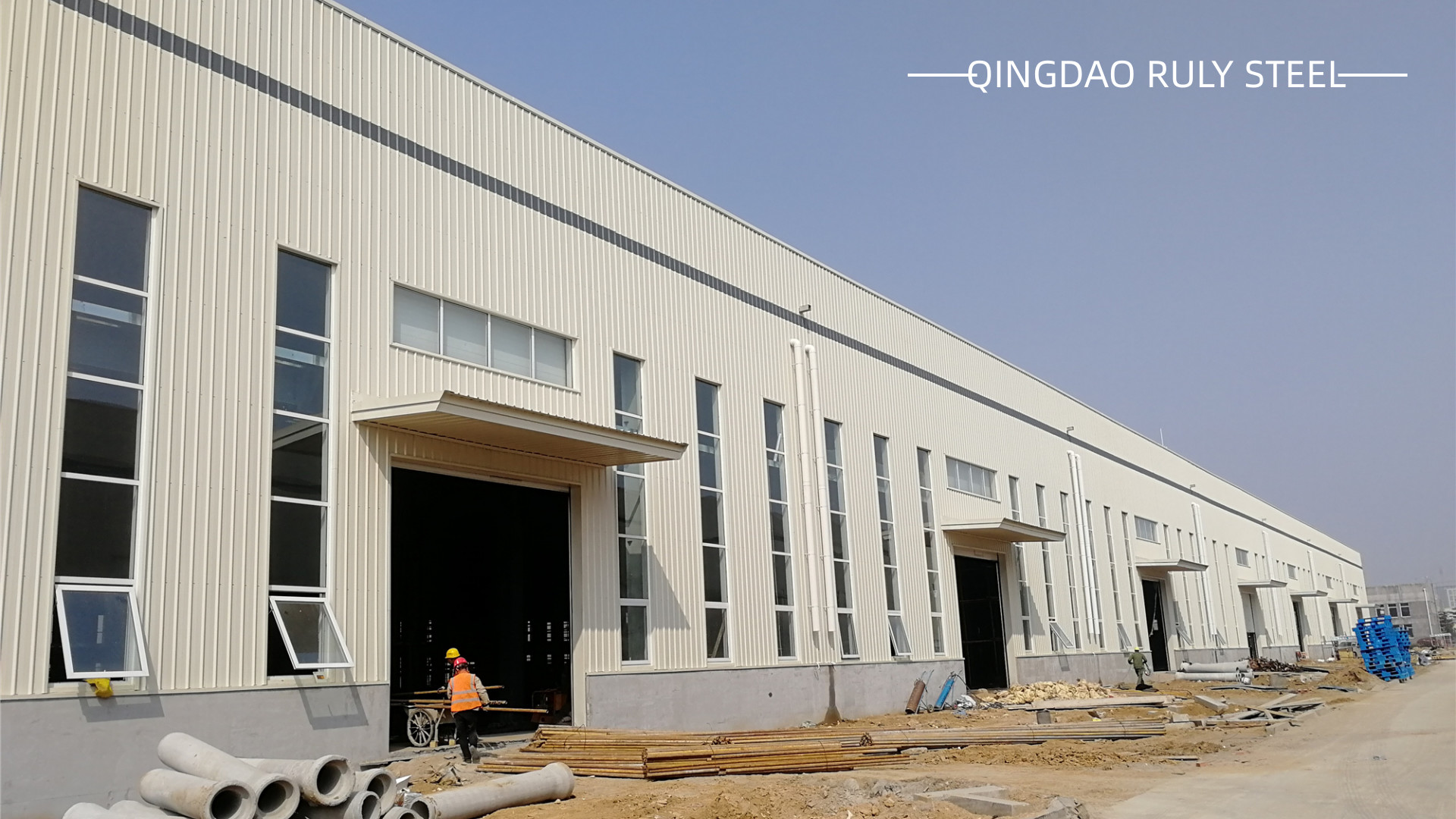 Economical Steel Structure Building Galvanized Hot Rolled H Section Frame Part Prefabricated Warehouse