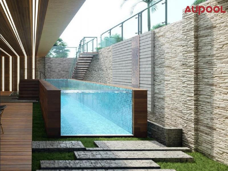 Moulding Glass Pools Above Ground Salt Chlorinator for Custom Outdoor Swimming Pools