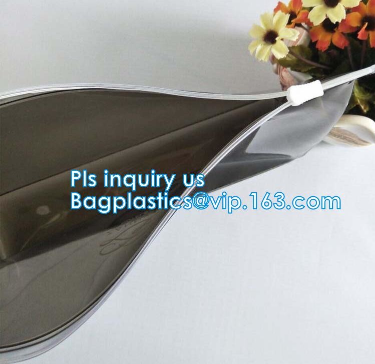 PP Slider Zipper Bags A4 Doucment Files Holder Business Card Holder Makeup