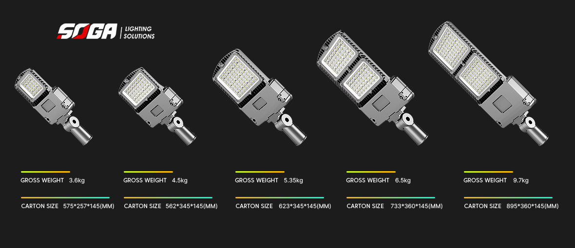 170lm/W Waterproof Street Light Rugged 200w LED Street Light