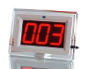restaurant food service call system with menu holder button