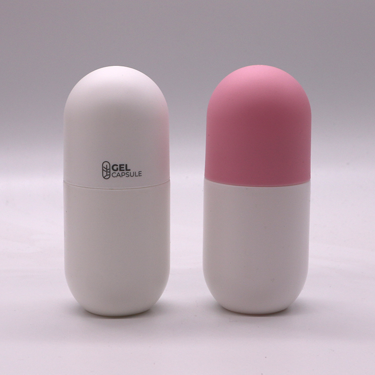 130ml HDPE Capsule Shape Plastic Bottle for Dietary Nutrition Supplement Screen Print