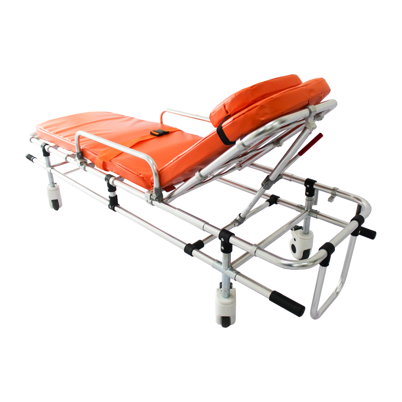 75 Deg Aluminum Folding Stretcher Patient Transport For Rescue Ambulance