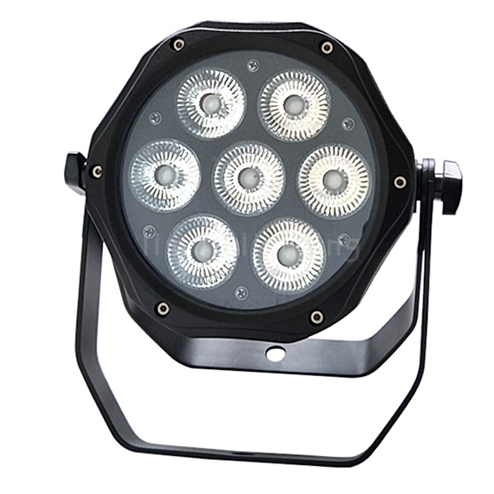 Hot Sale 7x10w Remote Controller Waterproof Outdoor Small Silent LED Slim Par RGBW
