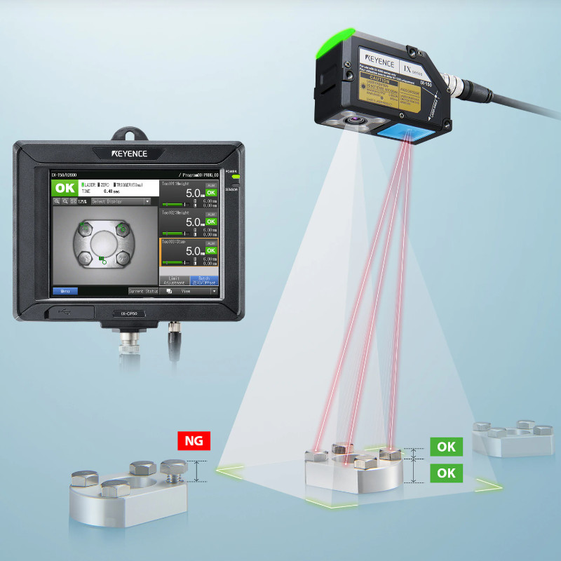 Pulse Lighting Image Based Laser Sensor IP67 IX - 150