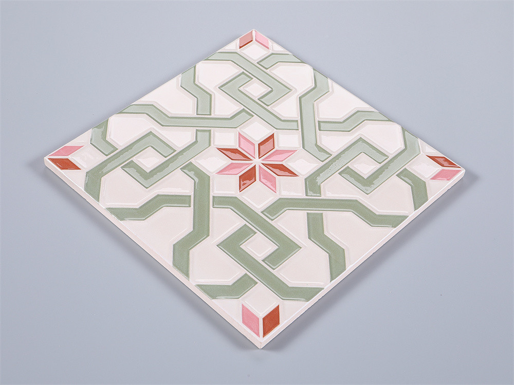 Durable 200x200mm Grade AAA Ceramic Rustic Tile For Living Room And Beige And Pink Wall Tile For Bedroom