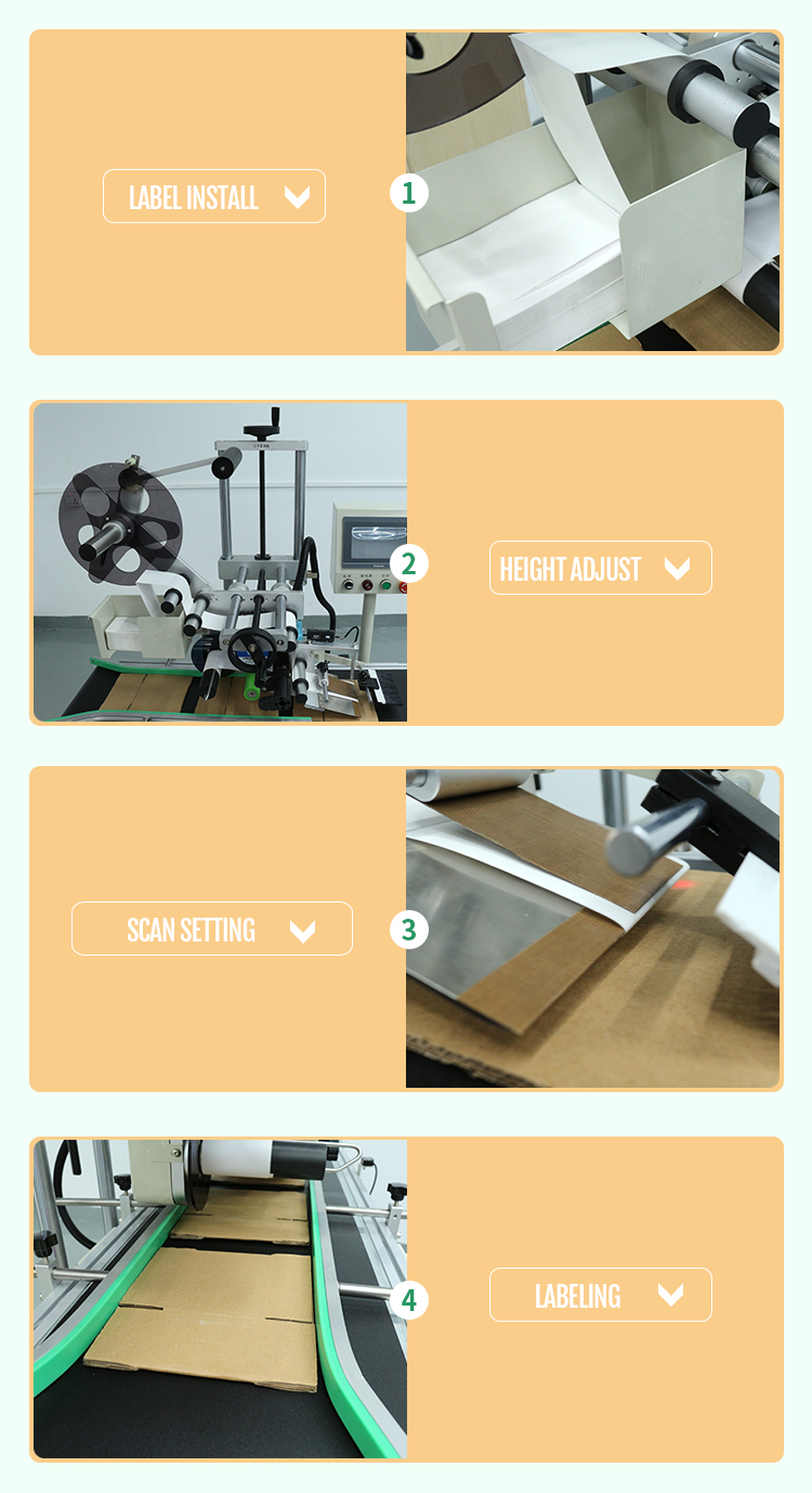 Wood Packaging Material Auto Labeling Machine for High Productivity Carton Box Printing