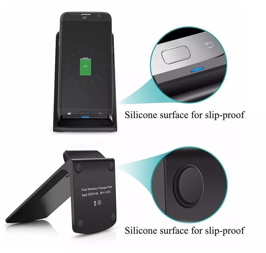 12W 5W 15W QI Standard Wireless Phone Charging Stand OEM accepted