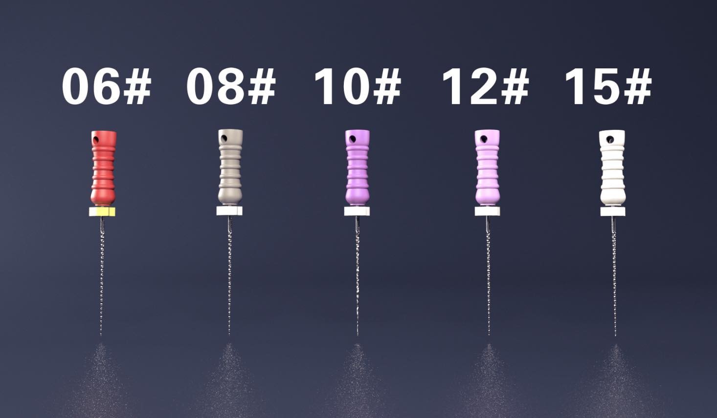 Dental Rotary Endo Files Endodontic Rotary Systems 06# 08# 10# 12# 15# 17#