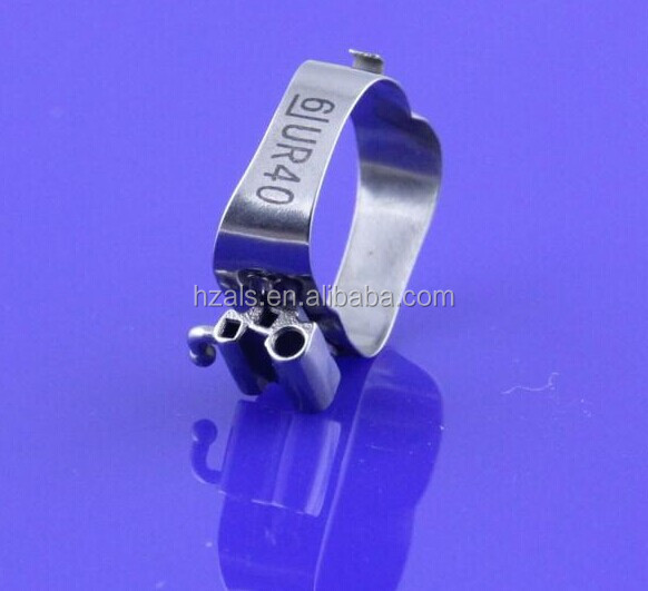 MFDS Metal Dental Preformed Molar Bands With Roth Buccal Tube Customized