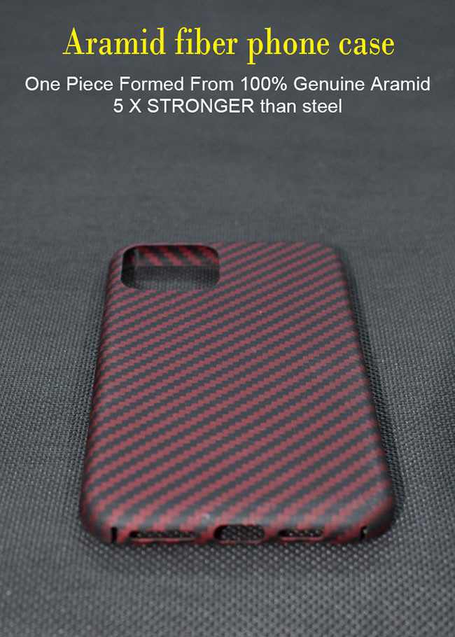No Melting Point Real Aramid Fiber Phone Case For iPhone 11 Pro Max