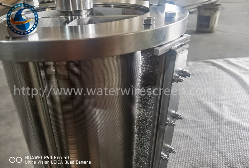Durable Efficient Ss316l Wedge Wire Screen Pipe 100 Micron High Strength