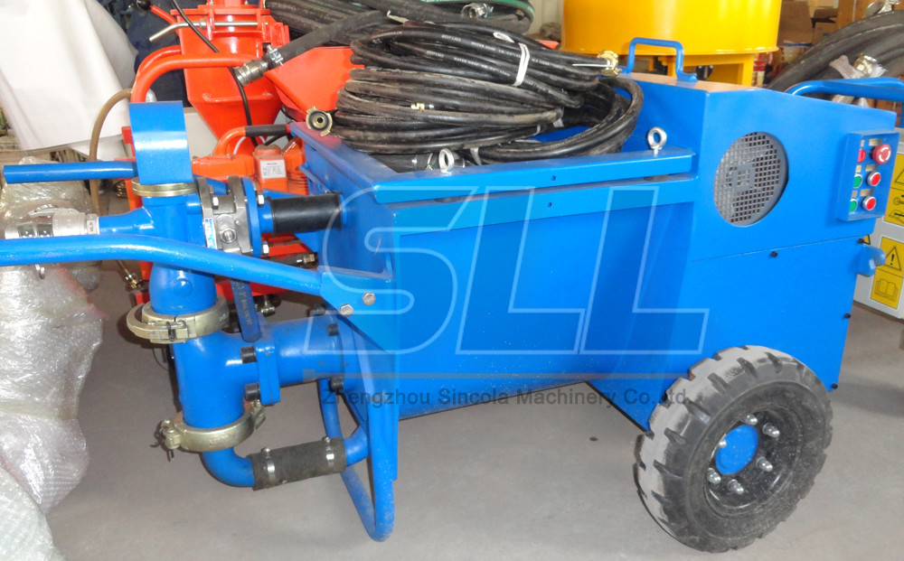 Diesel Driven Piston Mortar Pump Machine Use In Construction Machines