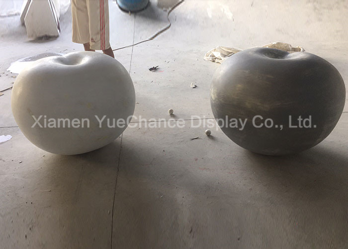 Artificial Fruit Window Display Decorations Custom Oversize Red Fiberglass Cherry Statues
