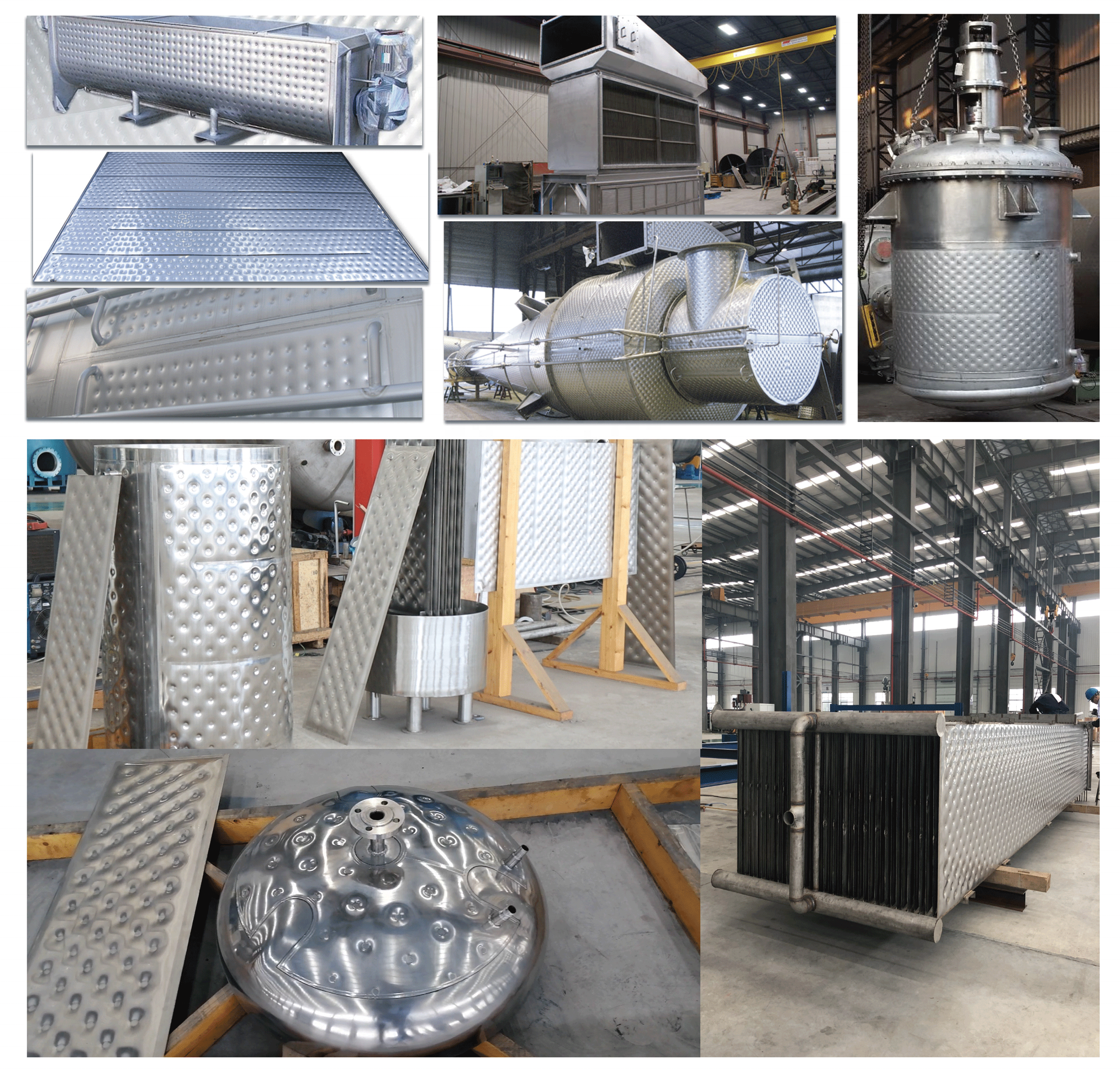 Multi functional Small Size Stainless Steel Industrial Single Inflated Pillow Plate For Immersed Cooling