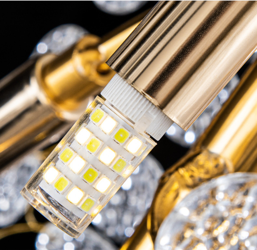Modern Commercial Chandeliers Lighting Indoor Crystal Glass Pendant Lamp