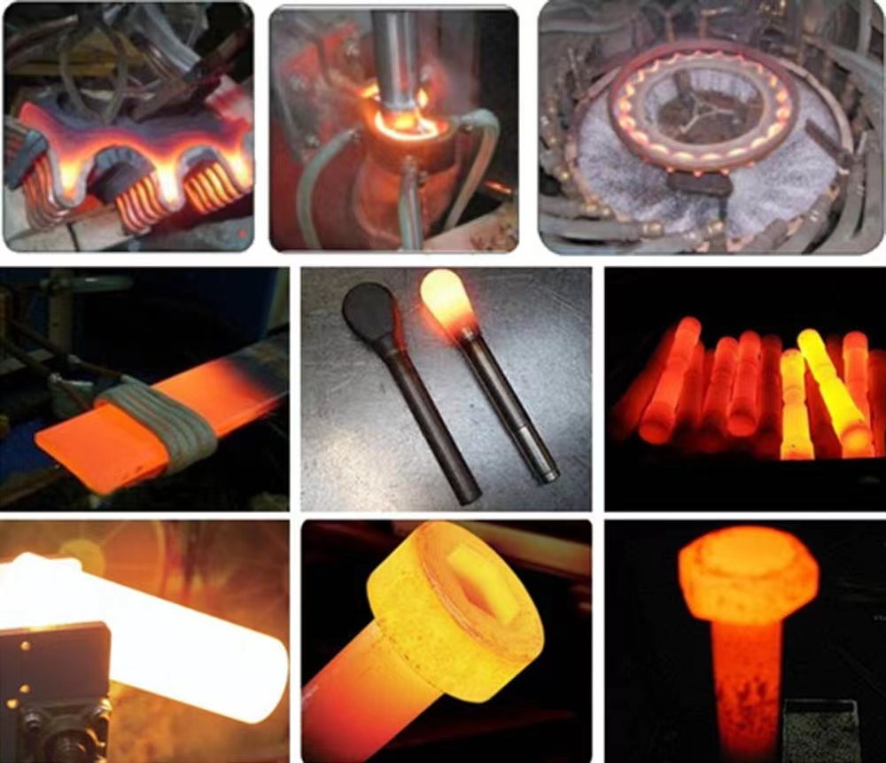 Iron Steel Plate Bar Induction Forging Machine 40A Induction Heating Equipment