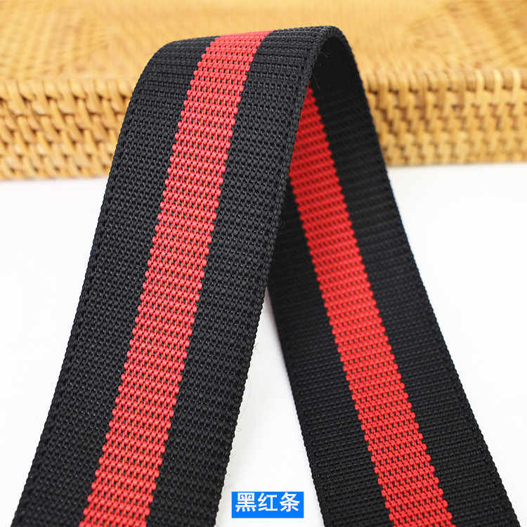 Strapworks Lightweight Polypropylene Webbing 55mm Striped Webbing For Bags