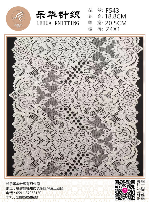 Width 20.5 cm hollow elastic lace DIY beauty back underwear lace safety pants dress clothing accessories