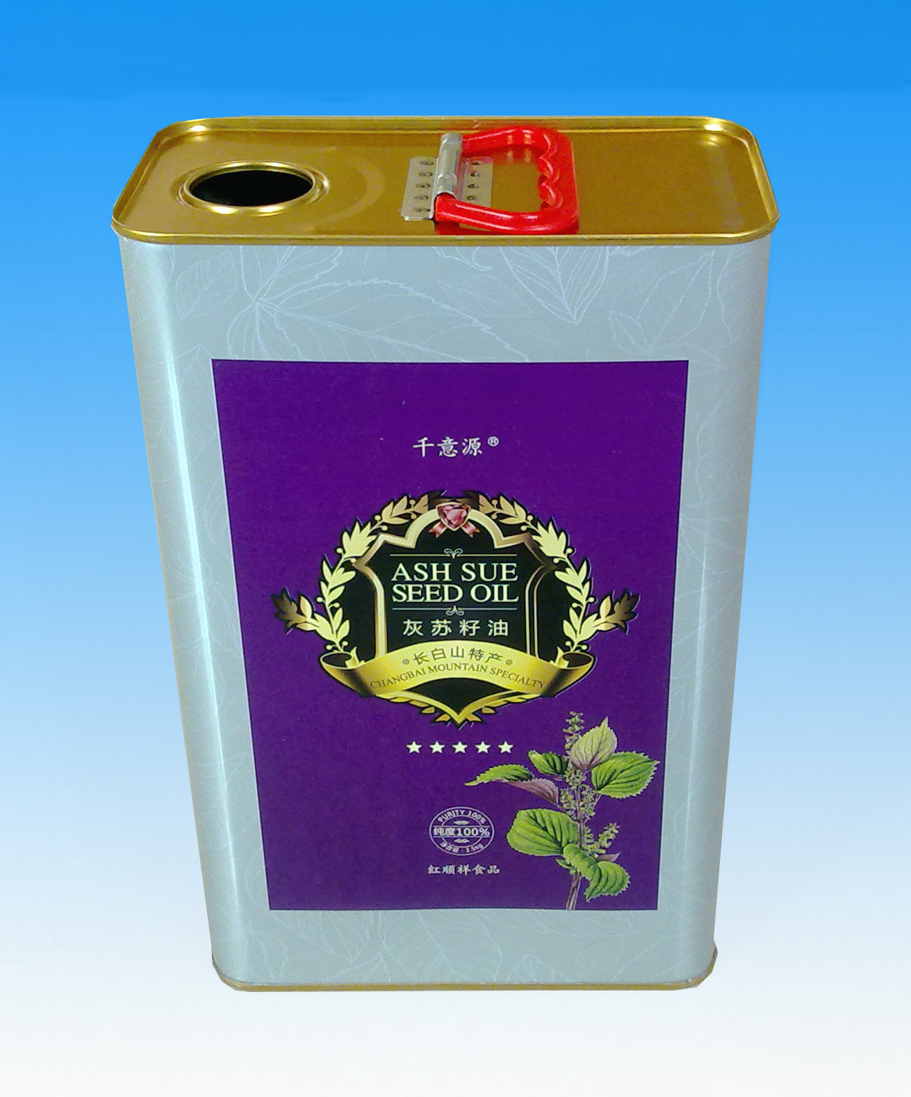 1000ml Olive Oil Tin Cans Waterproof Cooking Oil Tin Containers
