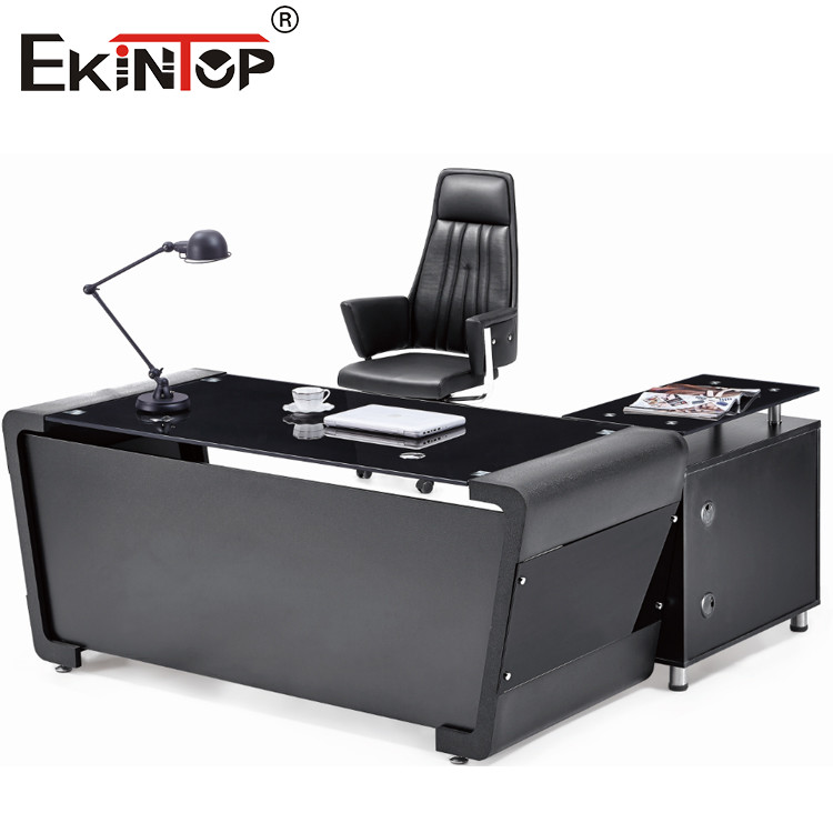 glass top desk