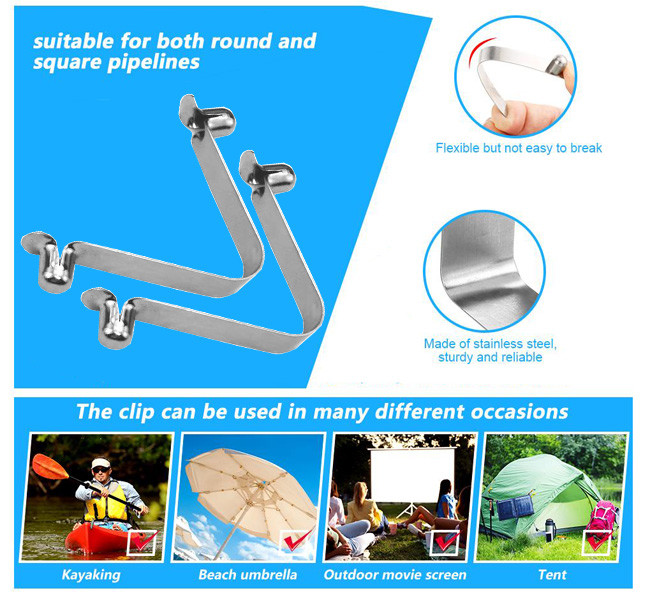65Mn Steel Double Button Spring Clips Bulk Customized Packaging
