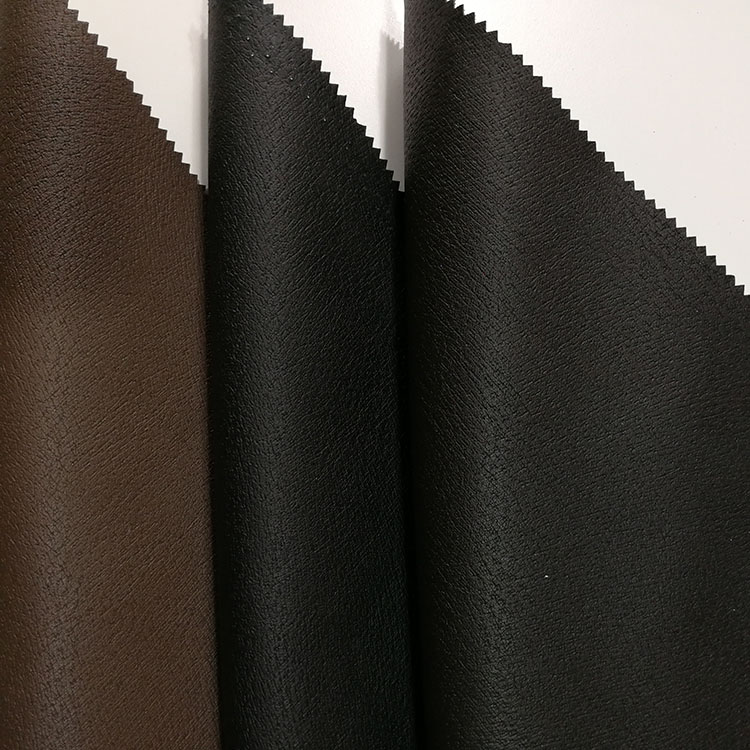 Brown Black Vegan Leather Fabric Metallic Attrective Look Elegant Design