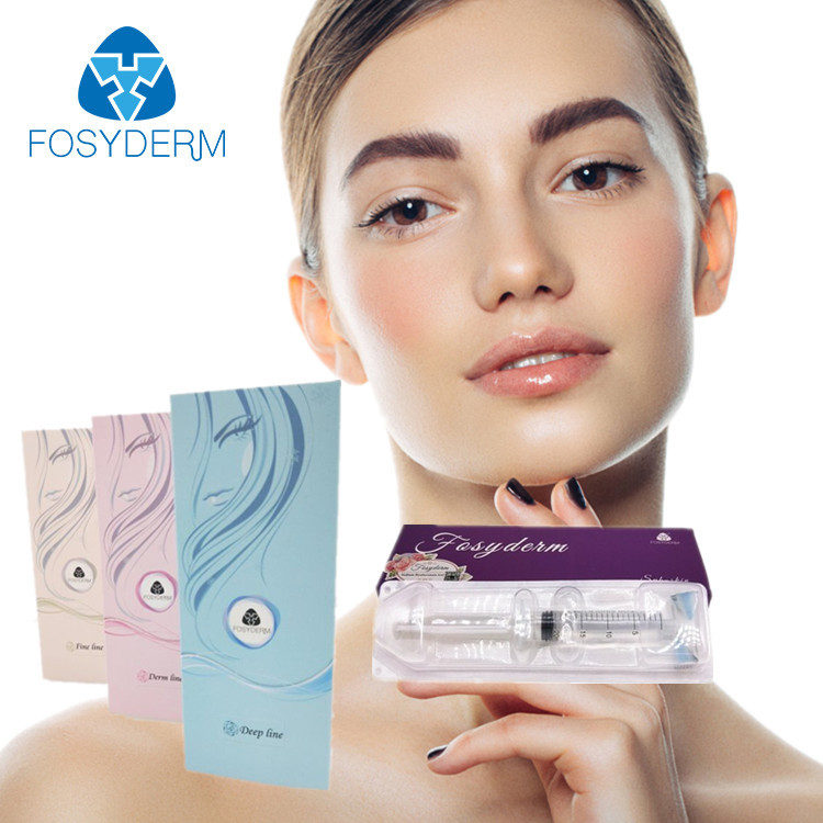 2ml Derm Hyaluronic Acid Filler Lidocaine , Lip Injections Fullness HA Gel With Lidocaine