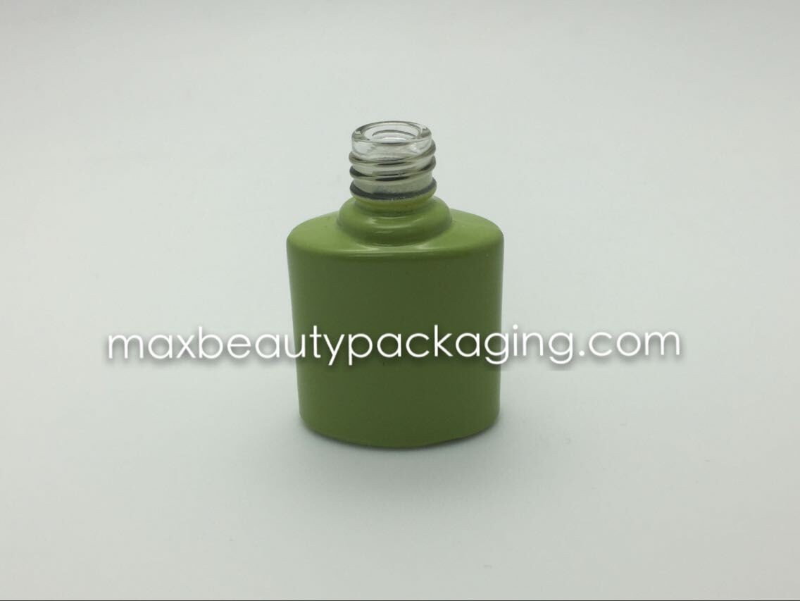 special powder coating gel polish bottle double coating gel polish bottle nail polish packaging cap and flat brush
