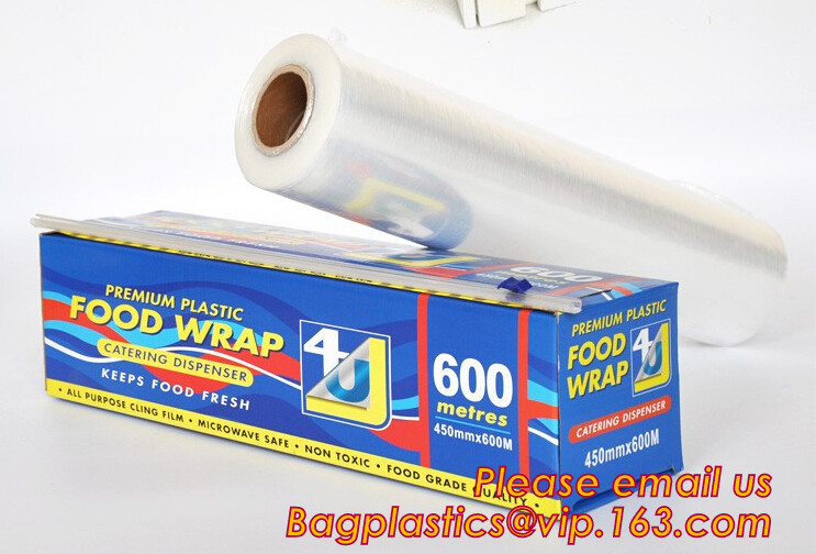 Food Wrap Film Heavy Duty Plastic Bags PVC Cling Film Plastic Wrap 30CM X 400M