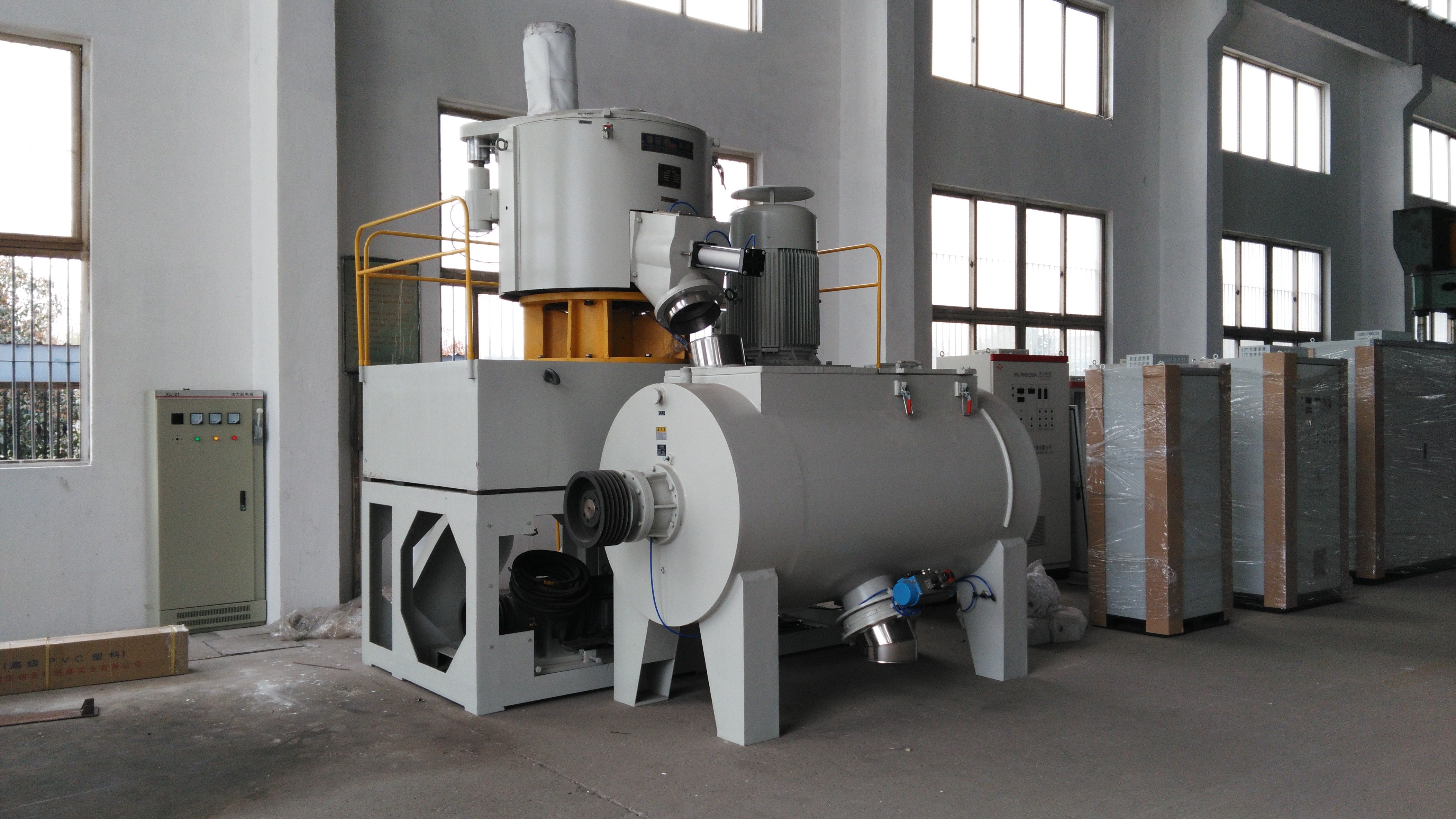 Heater Turbo High Speed Mixer Machine For Pvc Film Blowing Production Line
