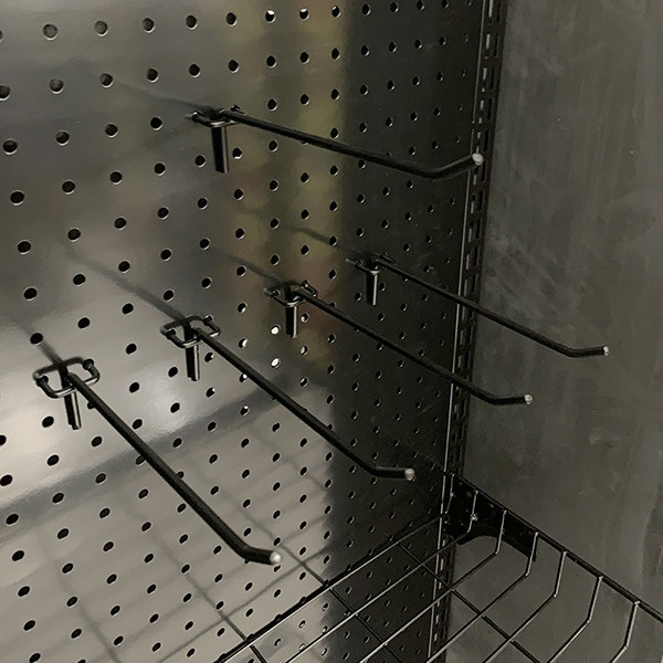Black Color D500mm H2000mm Display Rack Stand For Storage