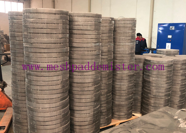 500X SS316L 0.15mm Wire Metal Structured Packing