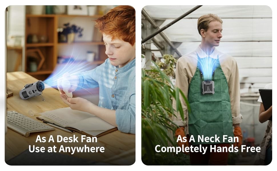 Socool Fan Waist Clip Camping Multifunction Portable Fan 10000MAh With Sos Led Light
