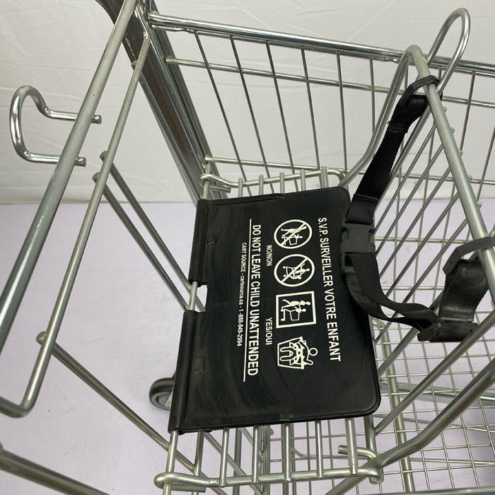 Customizable Logo Steel Shopping Cart 125L Supermarket Shopping Trolley Cart