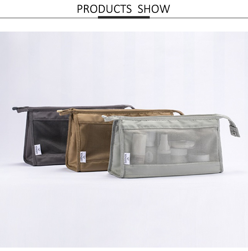 Nylon Mesh Travel Portable Ladies Toiletry Bag