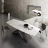 Buy cheap Ceramic Marble Dining Table With X-Steel Base Dining Table from wholesalers